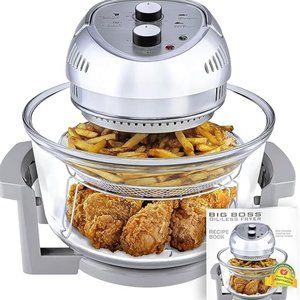 NEW Big Boss 16Qt Air Fryer Oven With Built In Timer
